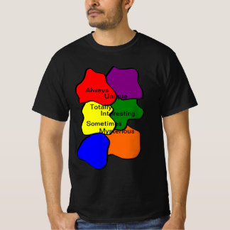 Camiseta Camisa-T de Sempre Única Autismo Masculina