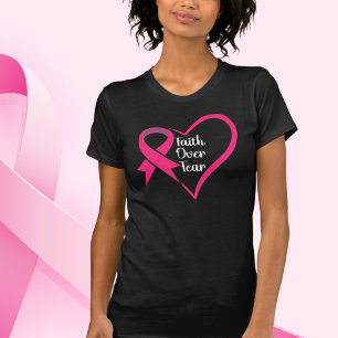 Camiseta Camisa-T de Sensibilização para o Cancer de Fita R
