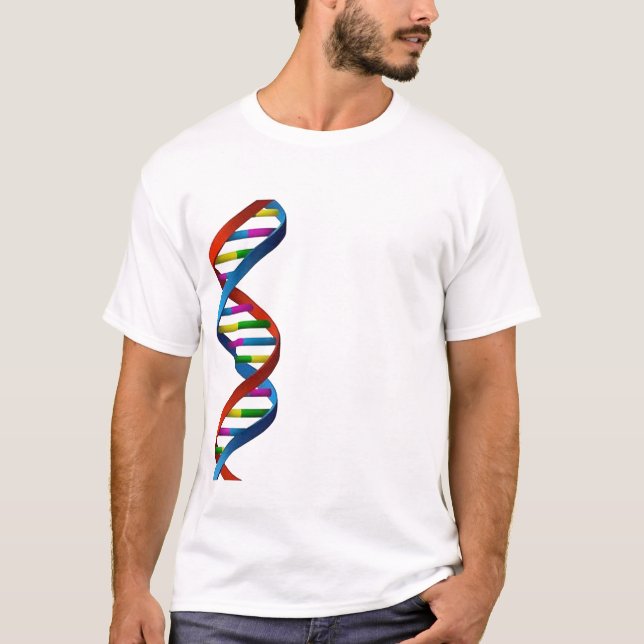 Camiseta Camisa-T de sequência de DNA do Gnome - Design de  (Frente)