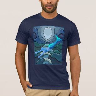 Camiseta Camisa-T de Sereia Mística