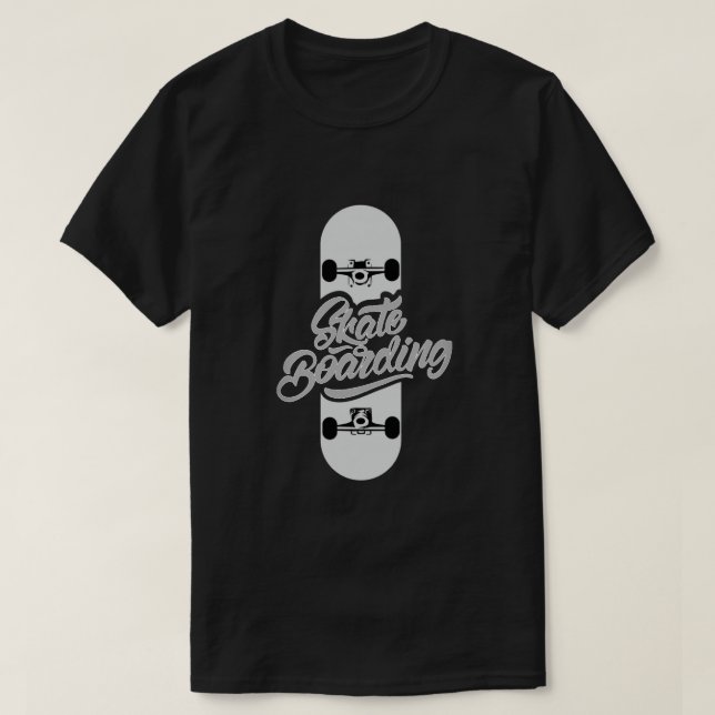 Camiseta Camisa-T de skate (Frente do Design)
