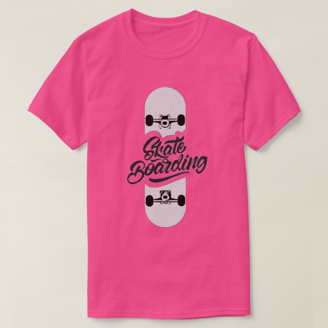 Camiseta Camisa-T de skate (Frente do Design)