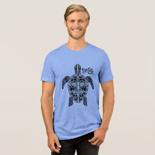 Camiseta Camisa-T de Tartaruga Havaiana, de uso masculino