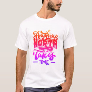 Camiseta Camisa-T de Tipografia de Cotação Inspiradora