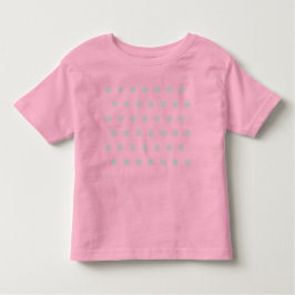 Camiseta Camisa-T de Toddler da bolinhas (rosa quente e Cin