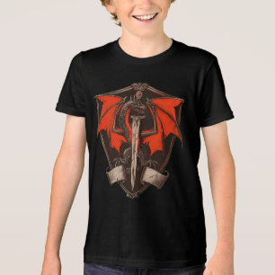Camiseta Camisa-T de três misturas de Dragões