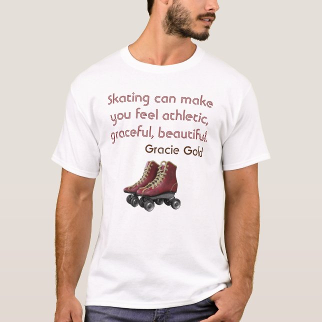 Camiseta Camisa-T De Víblias De Skate Graceful (Frente)