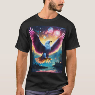 Camiseta Camisa-T Design da águia - Teto gráfico majestoso
