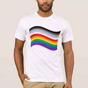 Camiseta Camisa-T Divisória de Progresso Acesa
