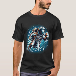 Camiseta Camisa-T do Astronauta Cósmico