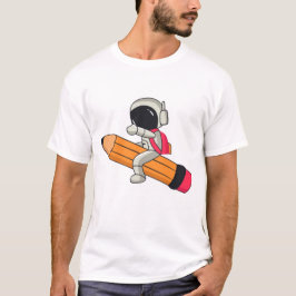 Camiseta Camisa-T do Astronauta de Cartoons Bonitos - Diver