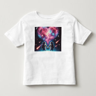Camiseta Camisa-T do Astronauta Infantil