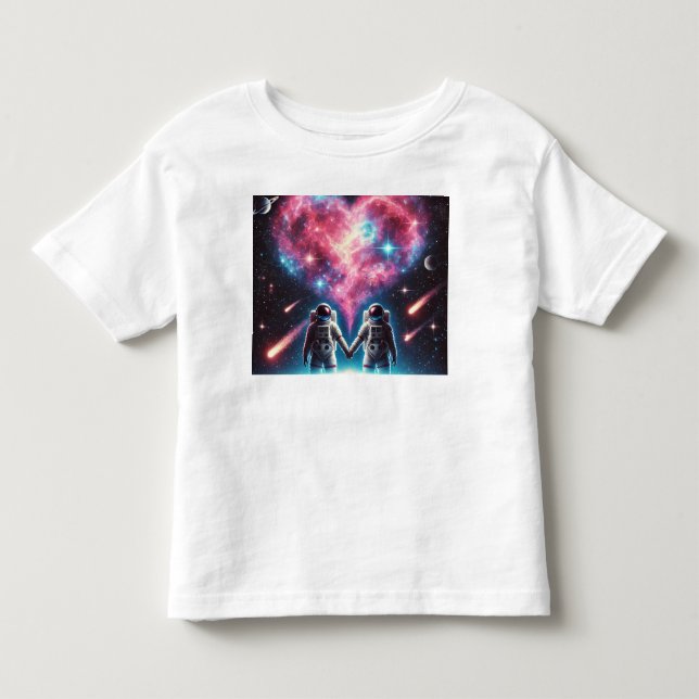 Camiseta Camisa-T do Astronauta Infantil (Frente)