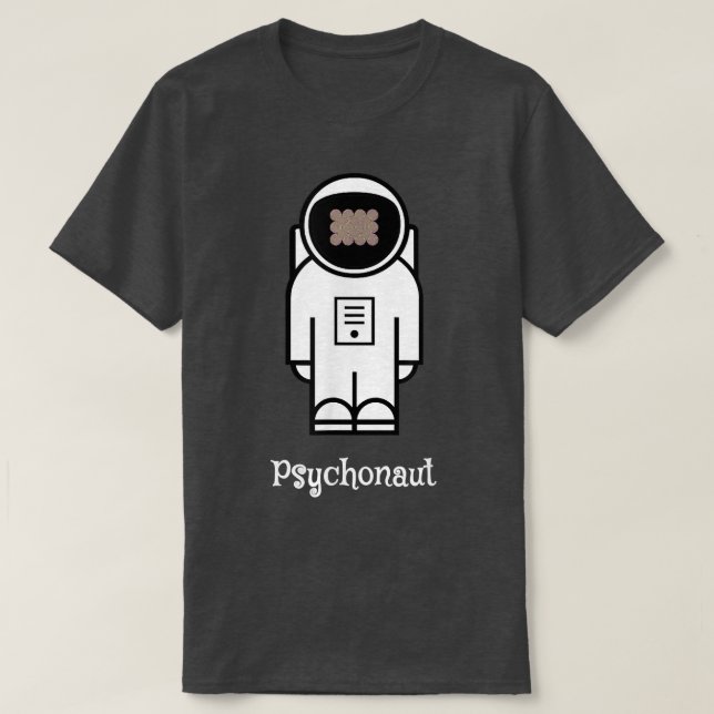 Camiseta Camisa-T do Astronauta Psiconauta (Frente do Design)