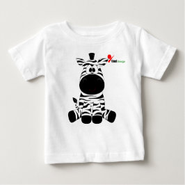 Camiseta Camisa-T do Bebê Zebra Stripy