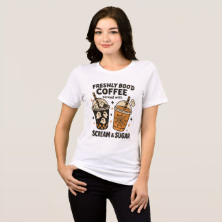 Camiseta Camisa-T do Café de Boo Freshly - Fantasma Bonito