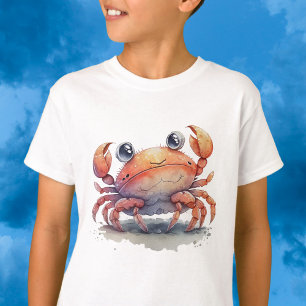 Camiseta Camisa-T do caranguejo