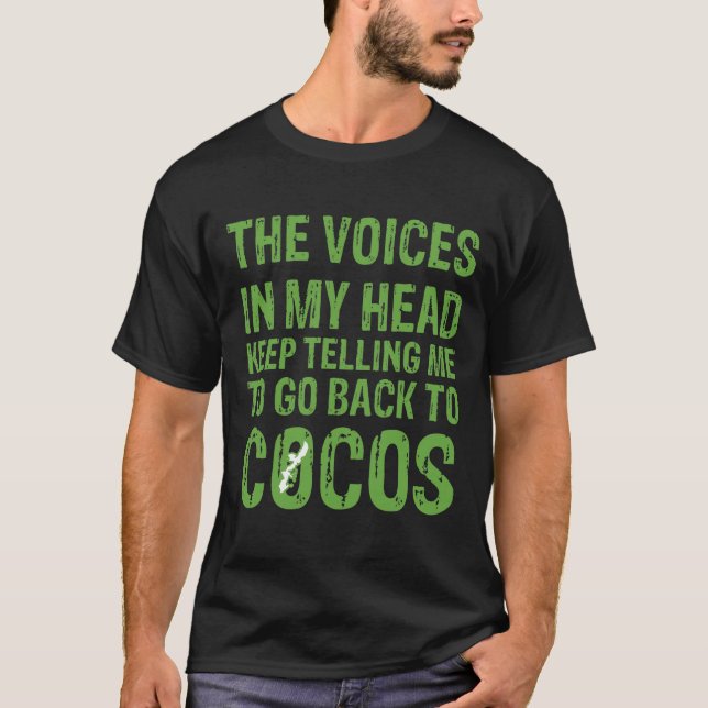 Camiseta Camisa-T do Coco Voices Men (Frente)