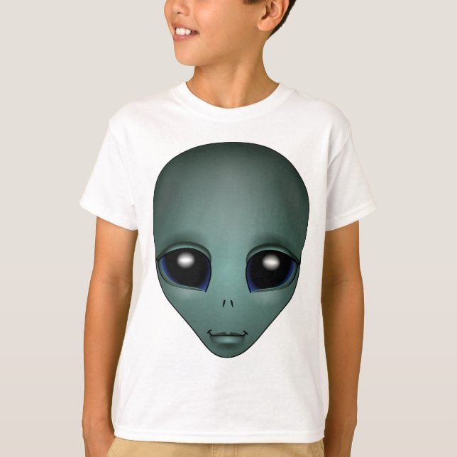 Camiseta Camisa-T do Criança Extraterrestre da alienígena (Frente)