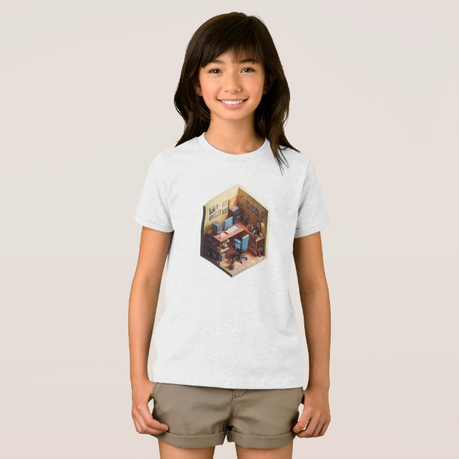 Camiseta "Camisa-T do Cubo Estúdio de Tatuagem do Programad (Frente Completa)