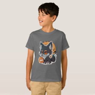 Camiseta Camisa-T do Dia das Bruxas 2026 - Design de animal