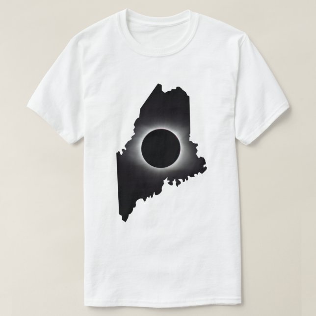 Camiseta Camisa-T do Eclipse Solar Total 2024 (Frente do Design)