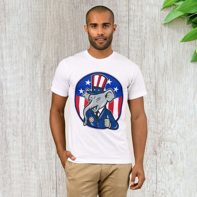 Camiseta Camisa-T do Elefante Republicano (Criador carregado)