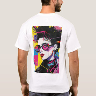 Camiseta Camisa-T do Estilo de Arte Pop da Cultura Retroati