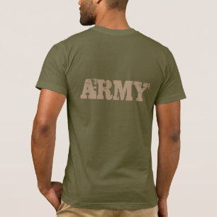 Camiseta Camisa-T do Exército Masculina