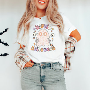 Camiseta Camisa-T do Halloween do Hippie Groovy