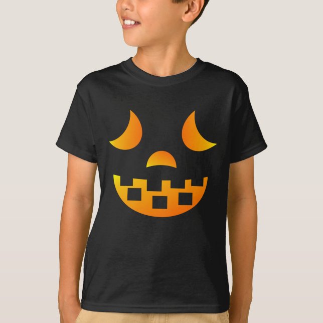 Camiseta Camisa-T do Halloween Jack-o-lanterno (Frente)