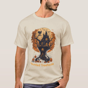 Camiseta Camisa-T do Halloween Masculina de Treehouse Assom