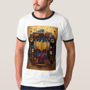 Camiseta "Camisa-T do Homens do Groove: Abraçar o Digital