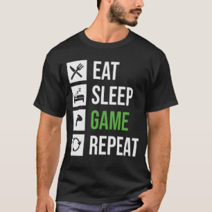 Camiseta Camisa-T Do Jogo Do Sono De Gama De Comida Mística