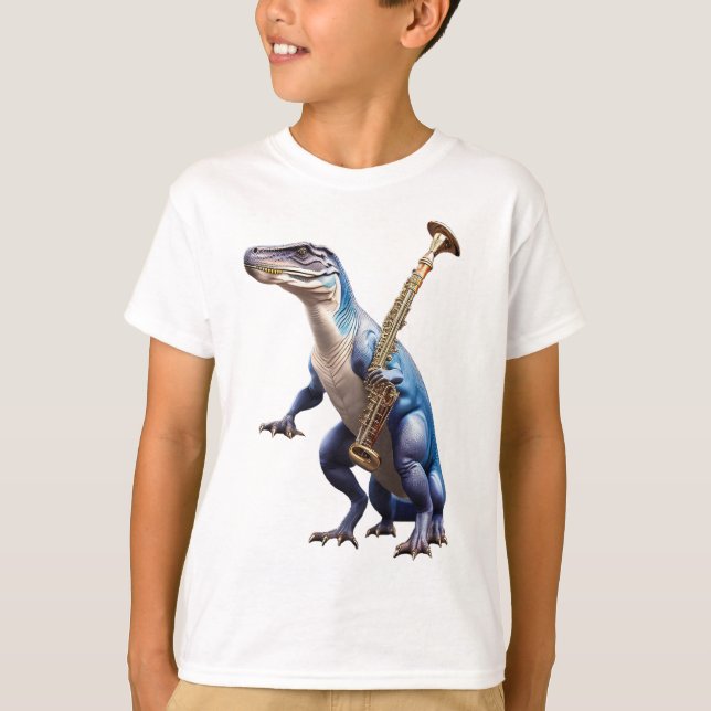 Camiseta Camisa-T do legal Dinossauro Unisex (Frente)