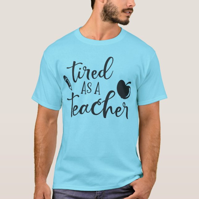 Camiseta Camisa-T do professor masculino (Frente)