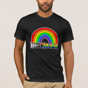 Camiseta Camisa-T do Rainbow Human LGBTQ+
