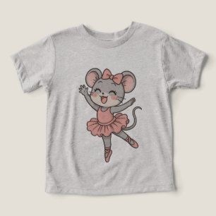 Camiseta Camisa-T do Rato Ballerina Cute - Estilo do Manga
