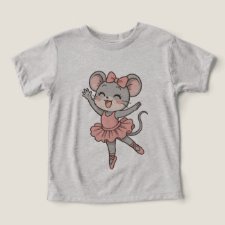Camiseta Camisa-T do Rato Ballerina Cute - Estilo do Manga