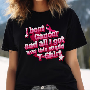 Camiseta Camisa-T do Sobrevivente de câncer de fita rosa,Lu
