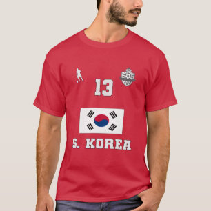 Camiseta Camisa-T do time de futebol da Coreia do Sul