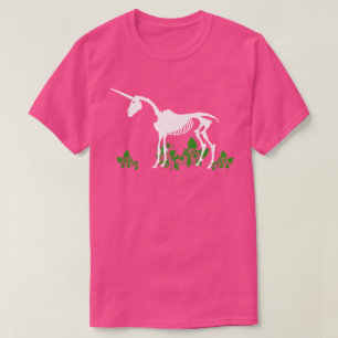 Camiseta Camisa-T do Unicorn Skeleton