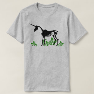 Camiseta Camisa-T do Unicorn Skeleton