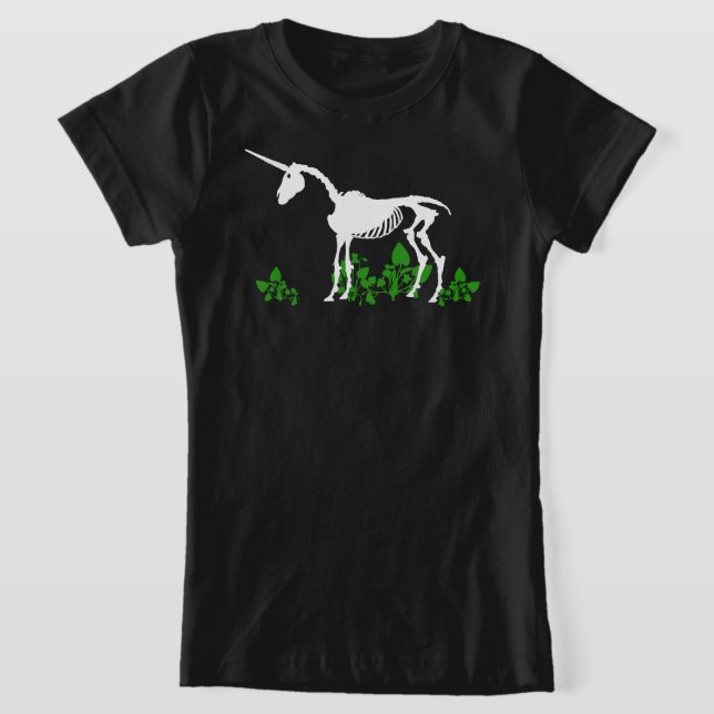 Camiseta Camisa-T do Unicorn Skeleton (Postura )