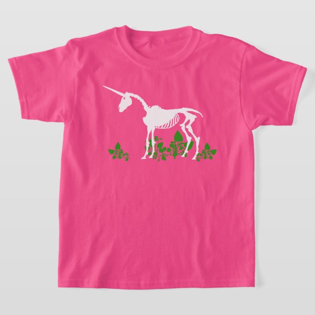 Camiseta Camisa-T do Unicorn Skeleton (Postura )