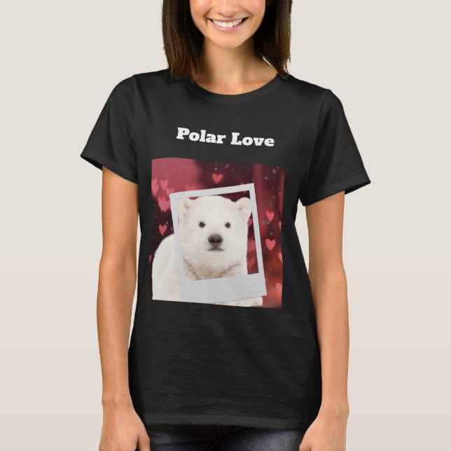 Camiseta Camisa-T do urso polar (Frente)