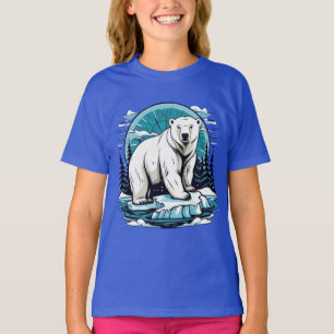 Camiseta Camisa-T do urso polar