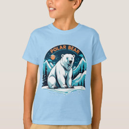 Camiseta Camisa-T do urso polar