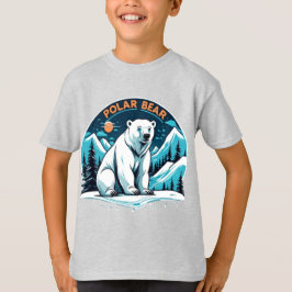 Camiseta Camisa-T do urso polar