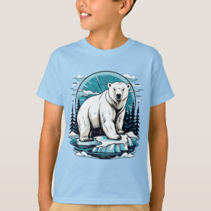 Camiseta Camisa-T do urso polar